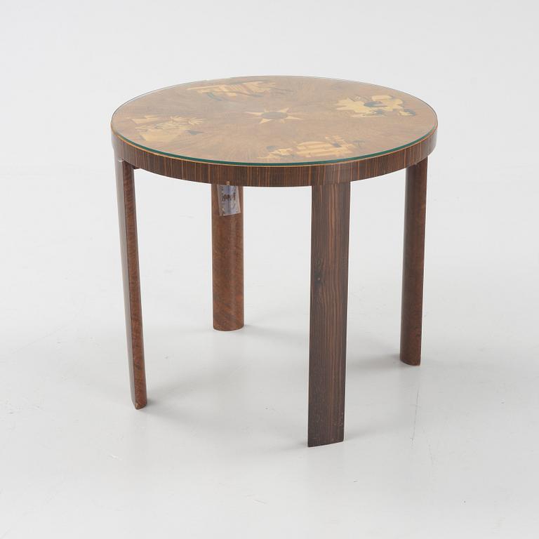 Bord, möjligen Mjölby Intarsia, 1930-tal.