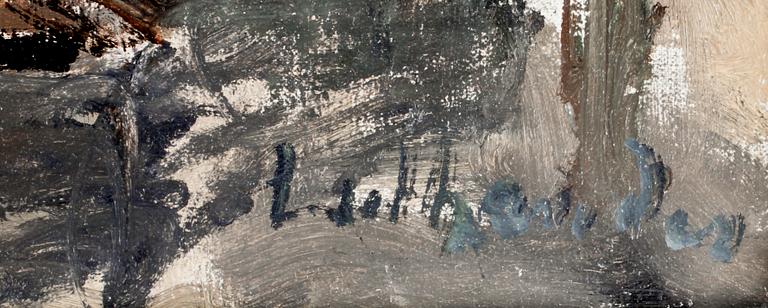 CARL LUTHANDER, olja på duk, sign.