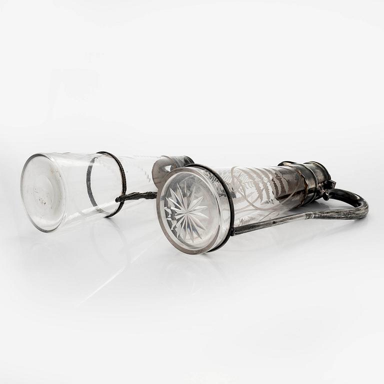 Two wine pitches, around 1900.