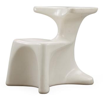 645. A Luigi Colani white plastic 'Zocker'(Sitzgerät Colani) chair, System Burkhard Lübke, Germany 1973-82.