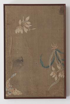 ALBUM, med 8 MÅLNINGAR. Landskap, kopior efter Gu Fang (Gu Ruozhou, aktiv omkring år 1700), Qing dynastin, 1800-tal.