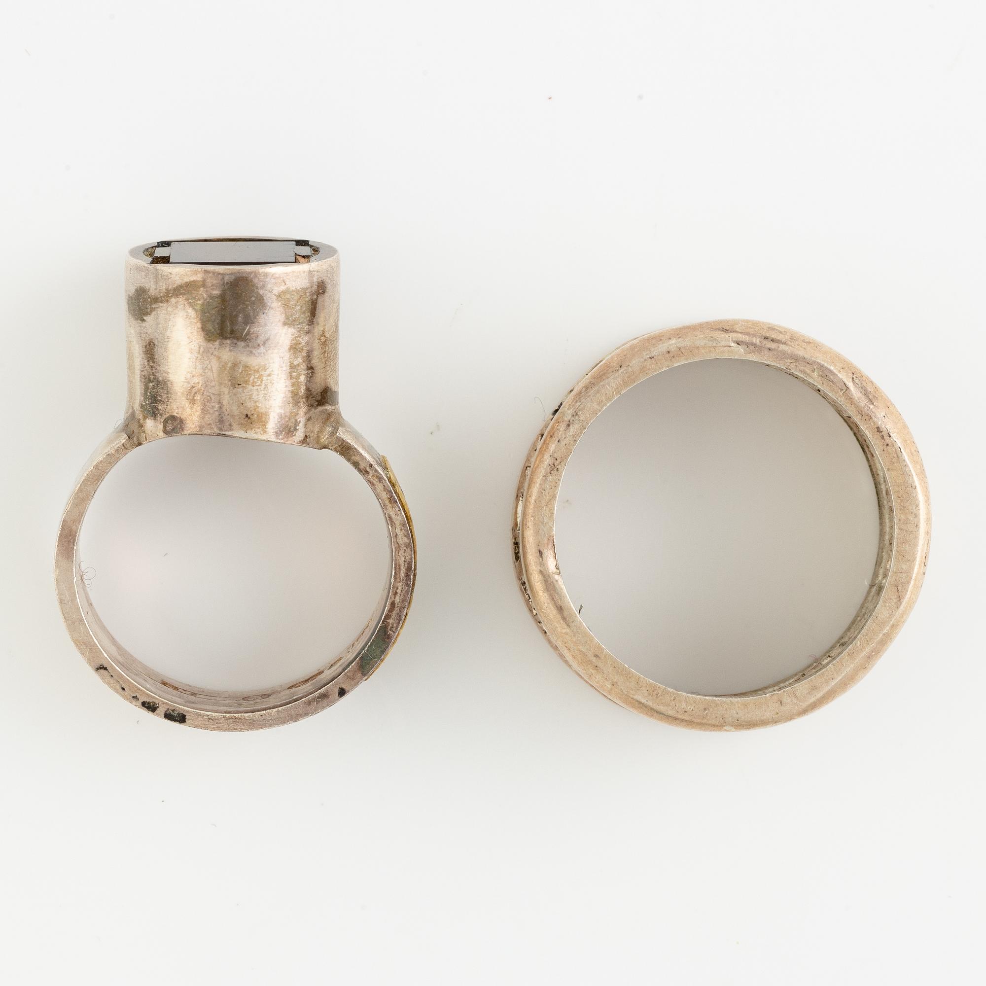 Lars Arby, six rings, silver. Gothenburg, among others, 1966 and 1976.