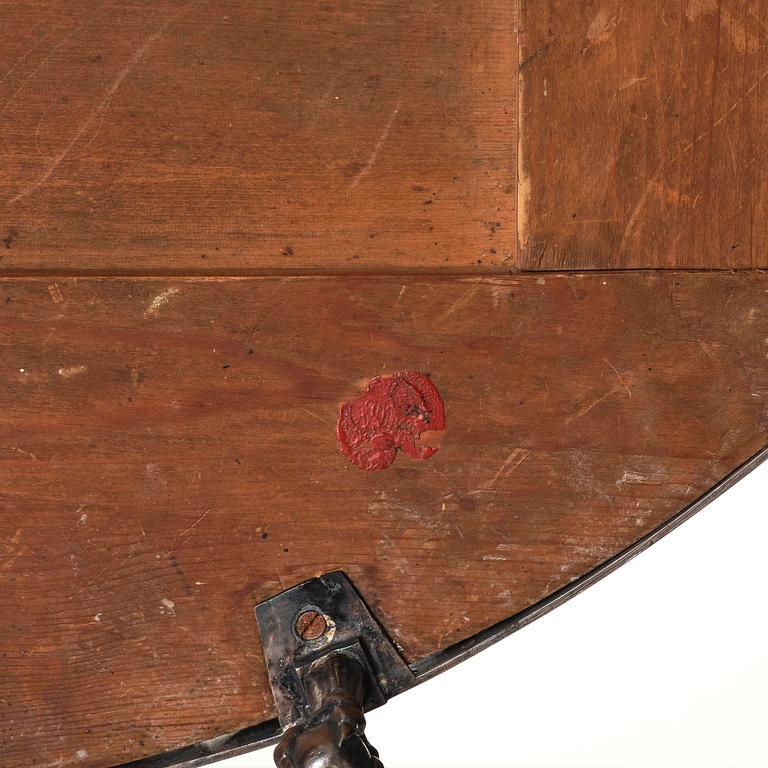 A late Gustavian silvered-brass surtout de table by C. H. Brolin (master in Stockholm, privileges of manufacture 1801).
