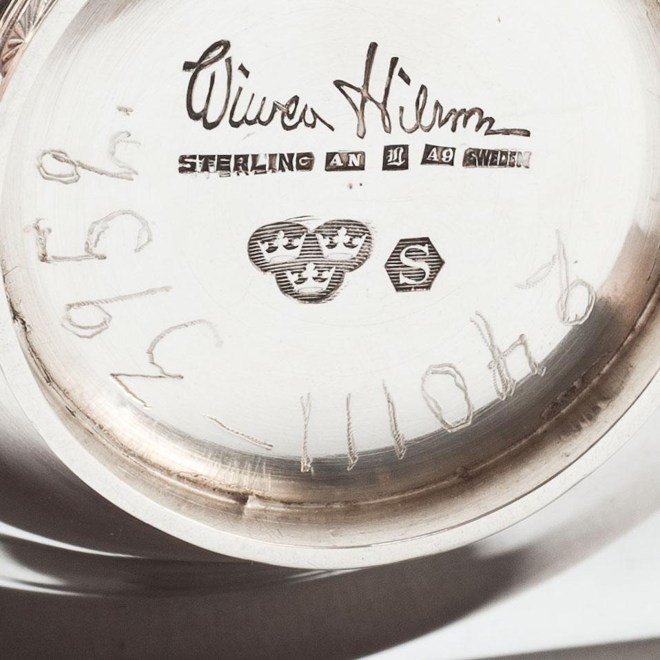 SKÅL, sterlingsilver, Wiwen Nilsson, 1951. Vikt ca 160 g.