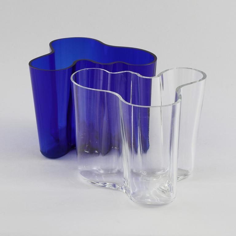VASER, 2 st, "Savoy", Alvar Aalto, Iittala, 1900-talets andra hälft.