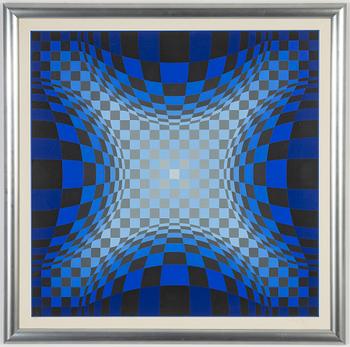 Victor Vasarely, färgserigrafi, signerad och numrerad 248/250.