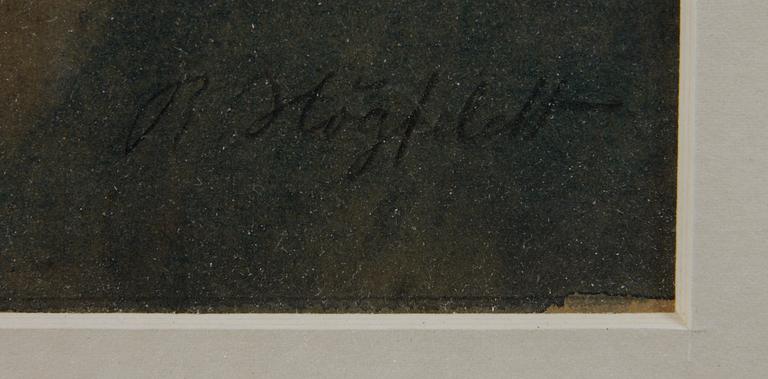 HÖGFELT, ROBERT, akvarell, sign.