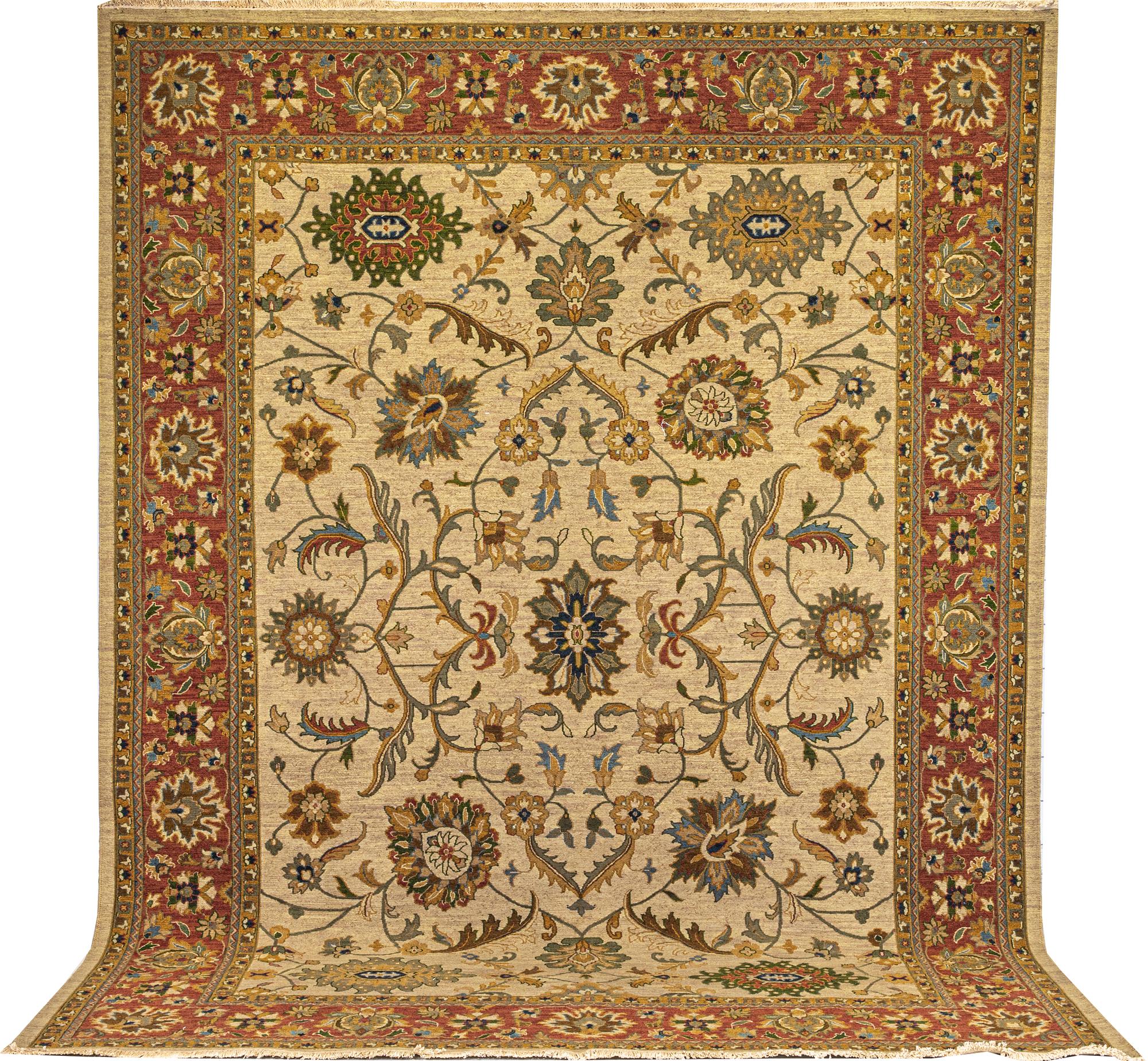 A carpet, Sumak design, ca 367 x 280 cm.