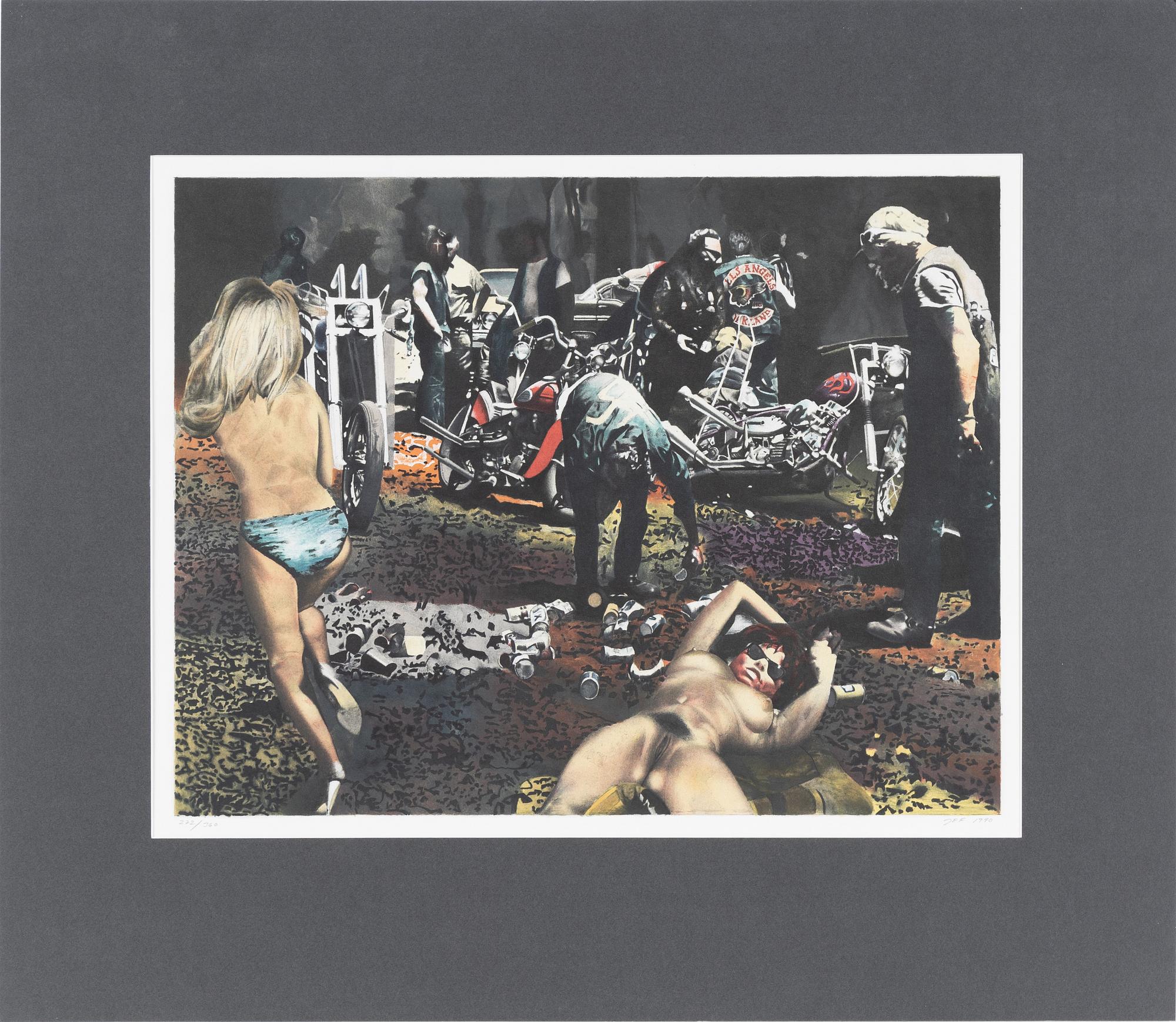 John-E Franzén, a lithograph in colours, 1990. signed 272/360.