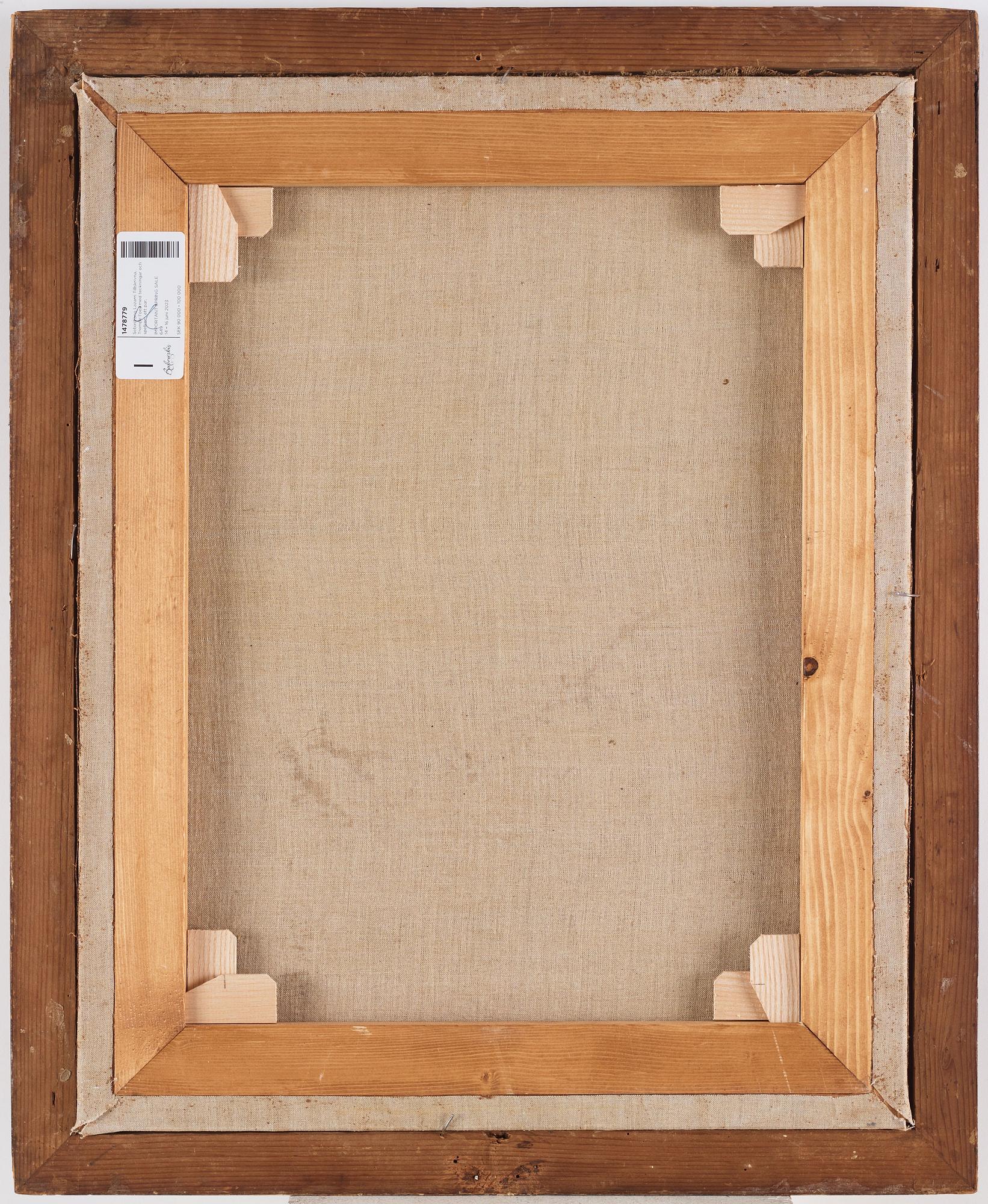 Sebastiano Lazarri Tillskrivna, Trompe l'oeil med teckningar och spelkort, ett par.