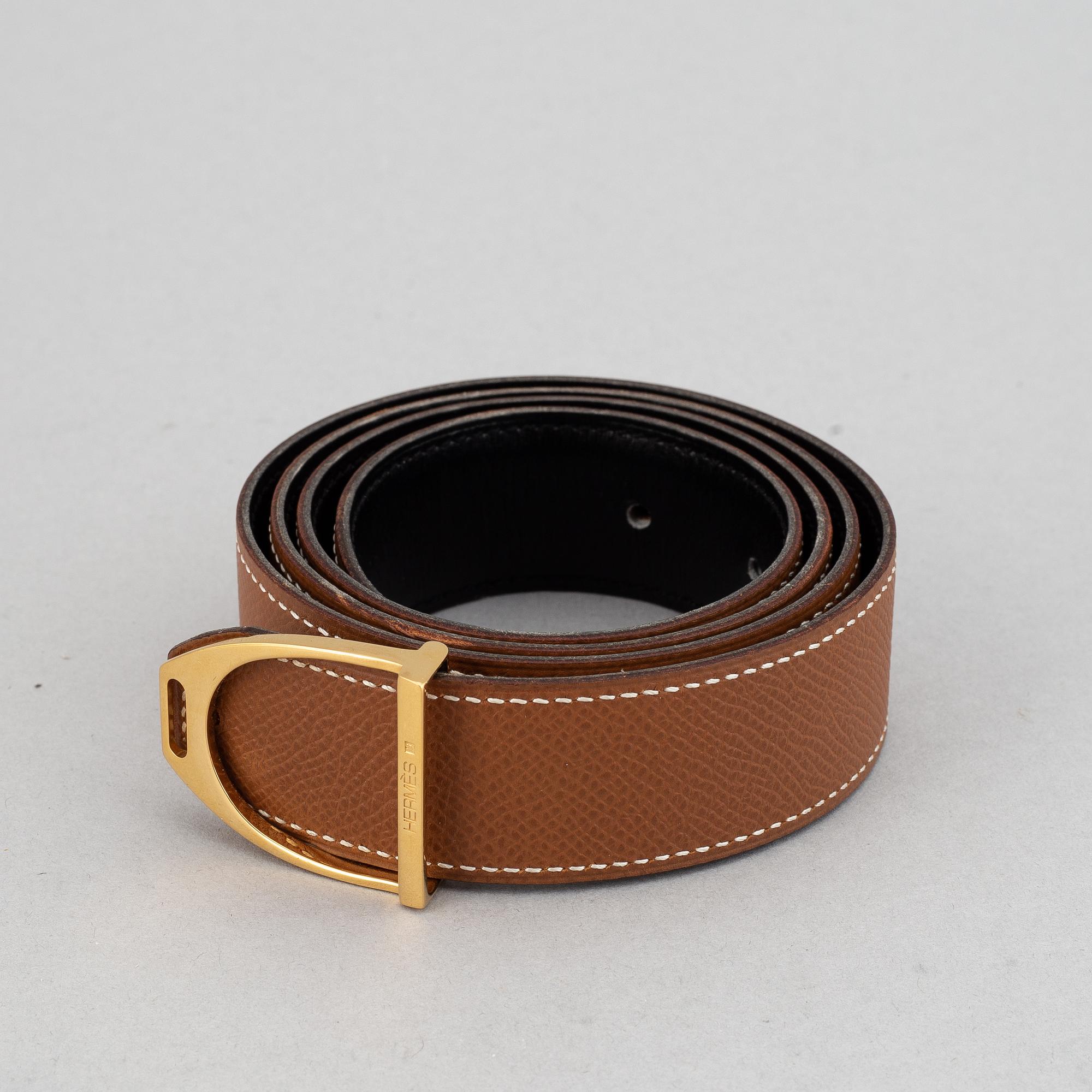 Hermès, a leather belt, 1995. size 85.