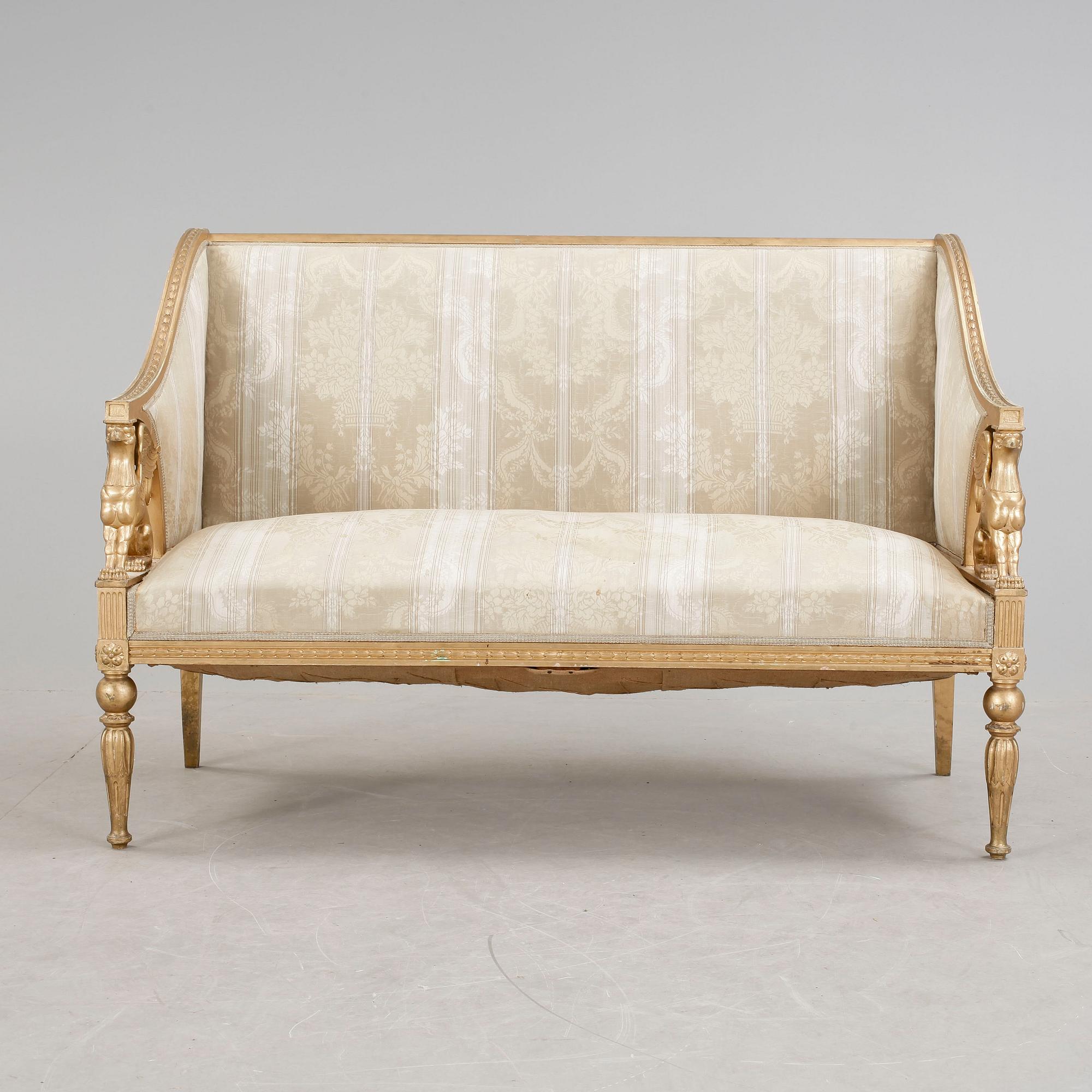 SOFFA, sengustaviansk stil, 1800-talets slut.