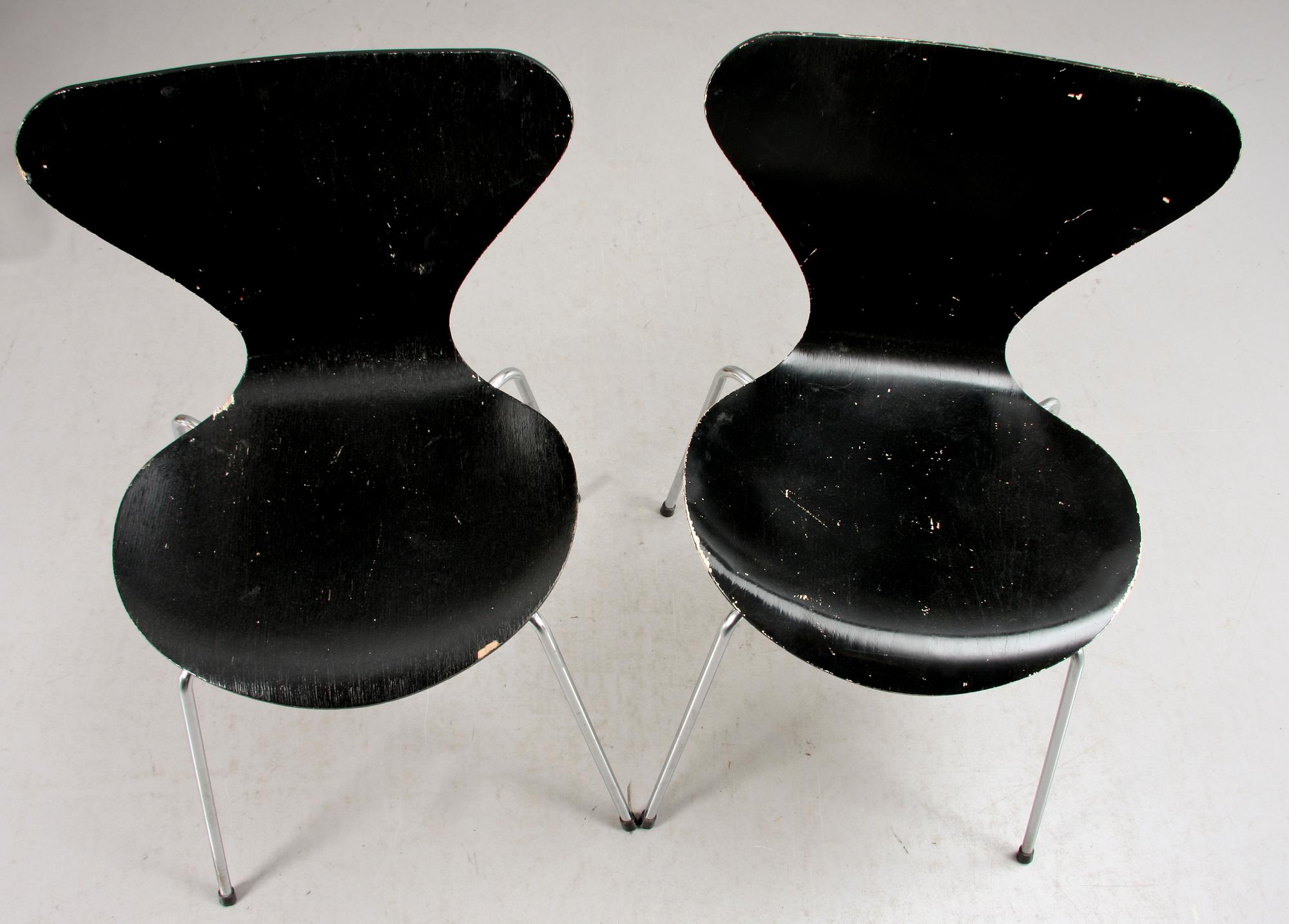 STOLAR, 2 st, "Sjuan", Arne Jacobsen, Fritz Hansen.
