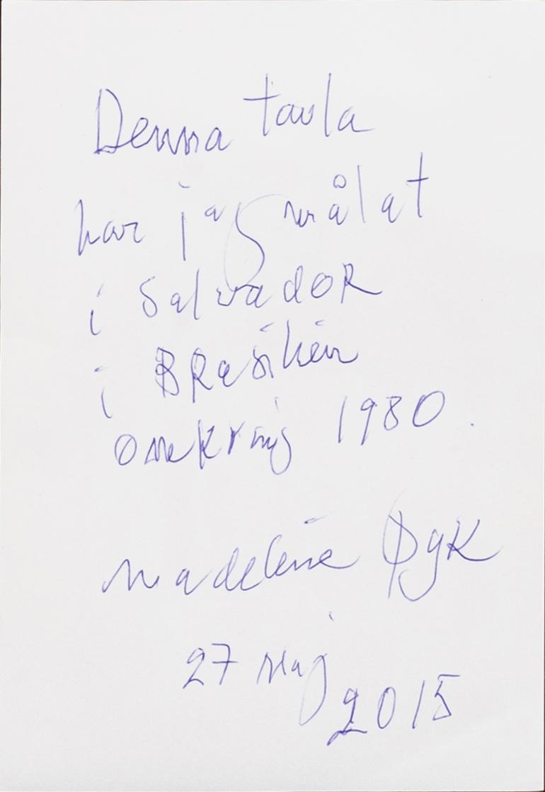MADELEINE PYK, oil on canvas signed.