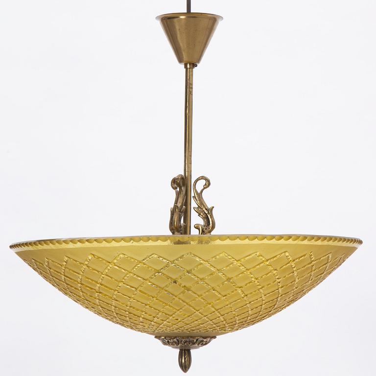 A Swedish Modern Ceiling Lamp, 1940s.