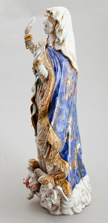FIGUR, porslin, A Carty, Italien, 1900-talets andra hälft.