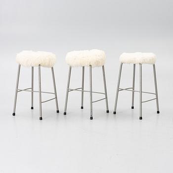 Stools, 3, latter half of the 20th century.