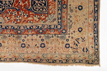 A Kashan 'Mohtasham' carpet, Central Persia, c. 320 x 226 cm.