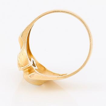 RING, 18K guld/vitguld, Björn Weckström, Lapponia, Finland, 1997. Vikt ca 7 gram.