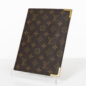 Louis Vuitton, a document holder and a note pad holder, 1985-87.