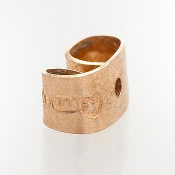 Björn Weckström, örhängen, "Pärltorn", 14K guld och odlade pärlor. Lapponia 1968.