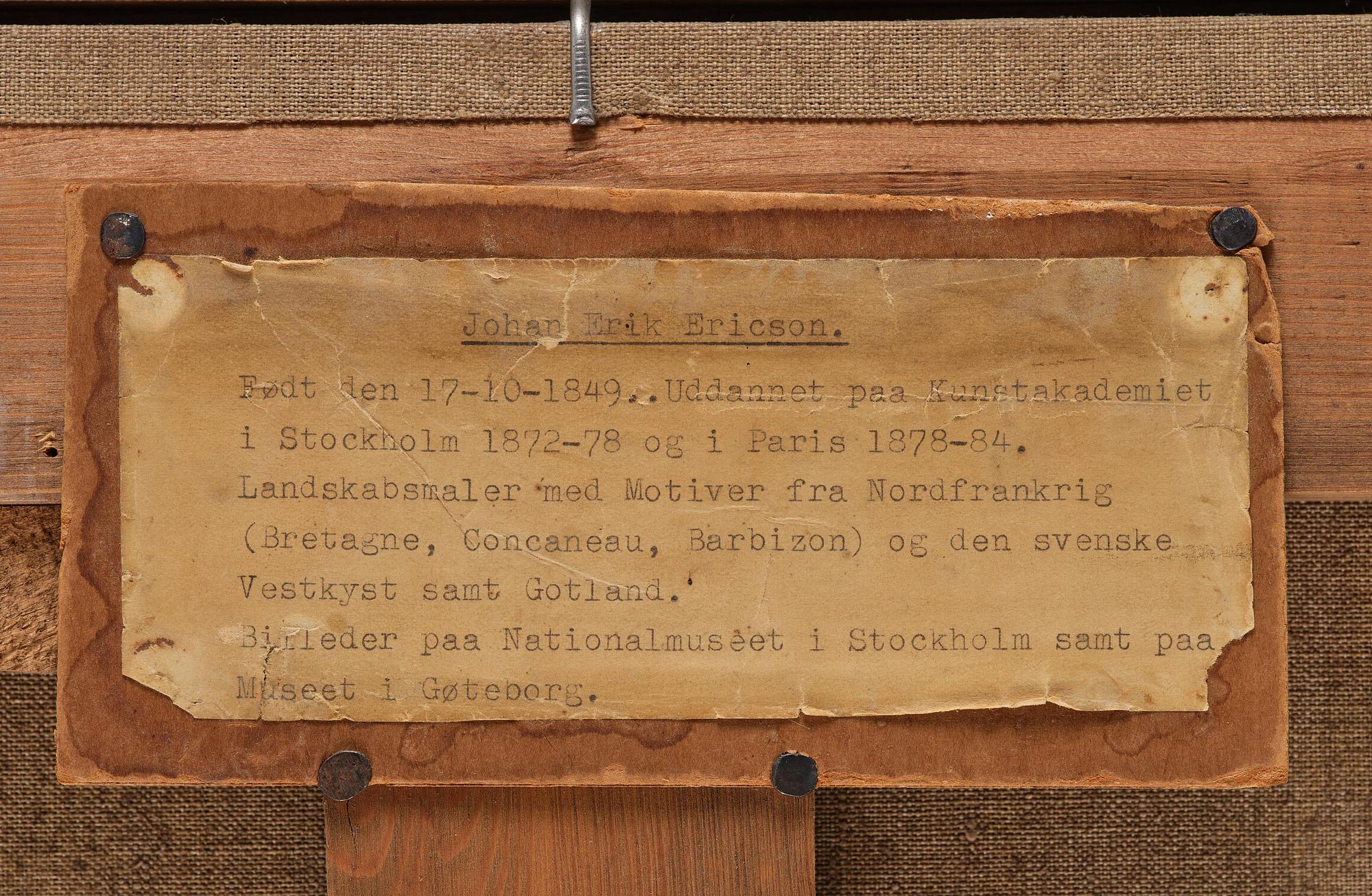 Johan Ericson, "Torget Concarneau".