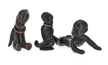 FIGURER, 3st, brons. Hagenauer, Wien, Österrike. 1930-tal.