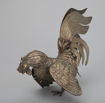 KORISTELINTU, hopeoitua messinkiä. 1900-luvun alku.