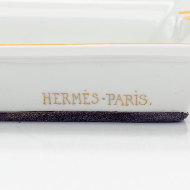 Hermès, ashtray, porcelain, Paris, France.
