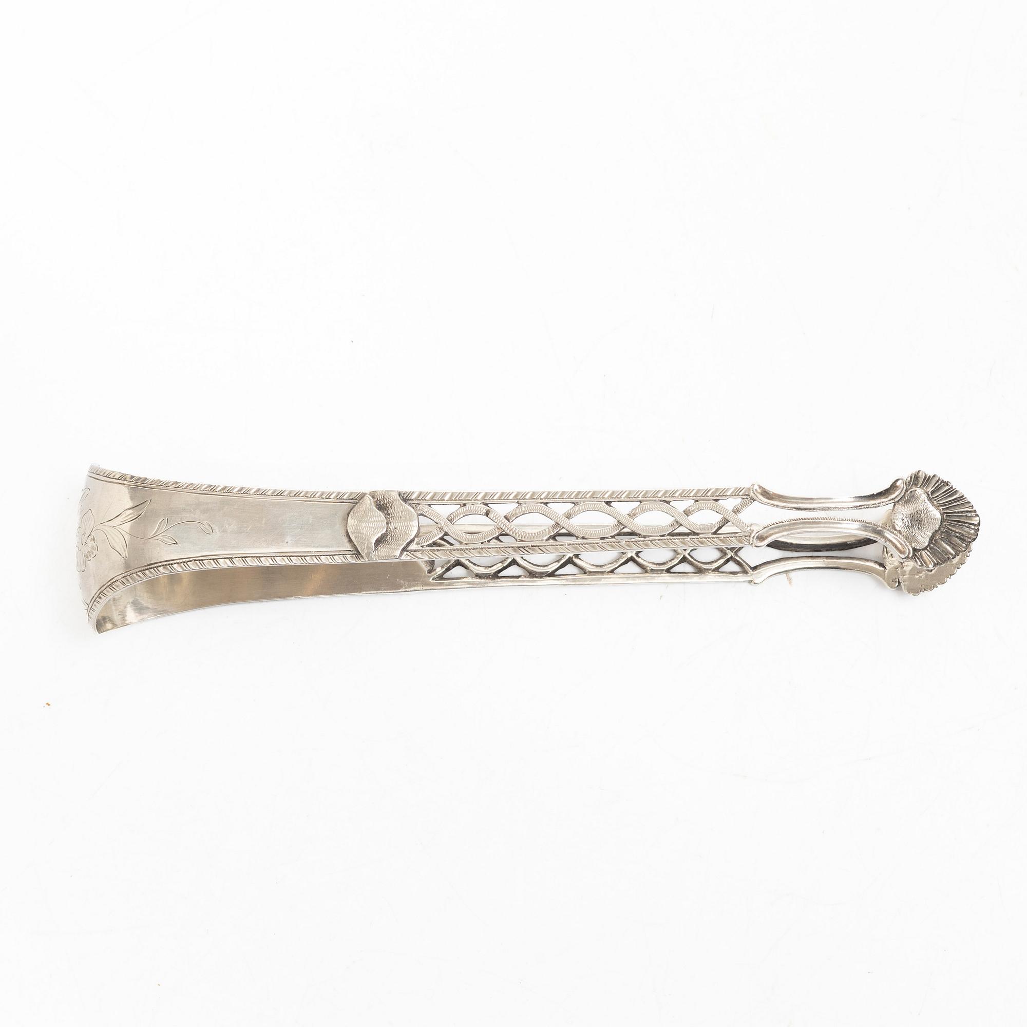 Carl Fredrik Seseman, sockertång, silver, Arboga 1788.