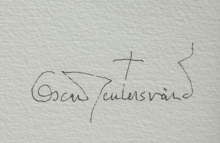 OSCAR REUTERSVÄRD, akvarell, sign.