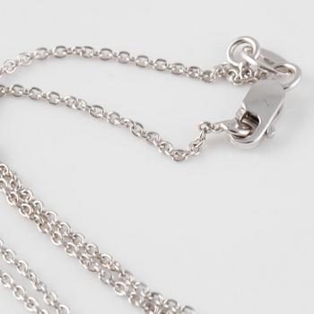 HÄNGE, 18K vitguld med briljantslipad diamant 1.02 ct. Vikt 2,9 gram.