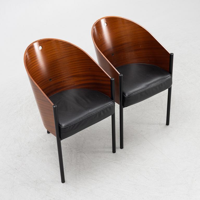 Philippe Starck, seven "Costes" armchairs, Aleph, Driade, Italy.