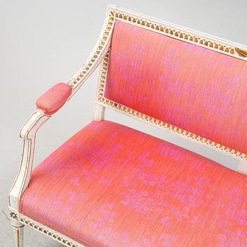 A Gustavian sofa, around 1800.