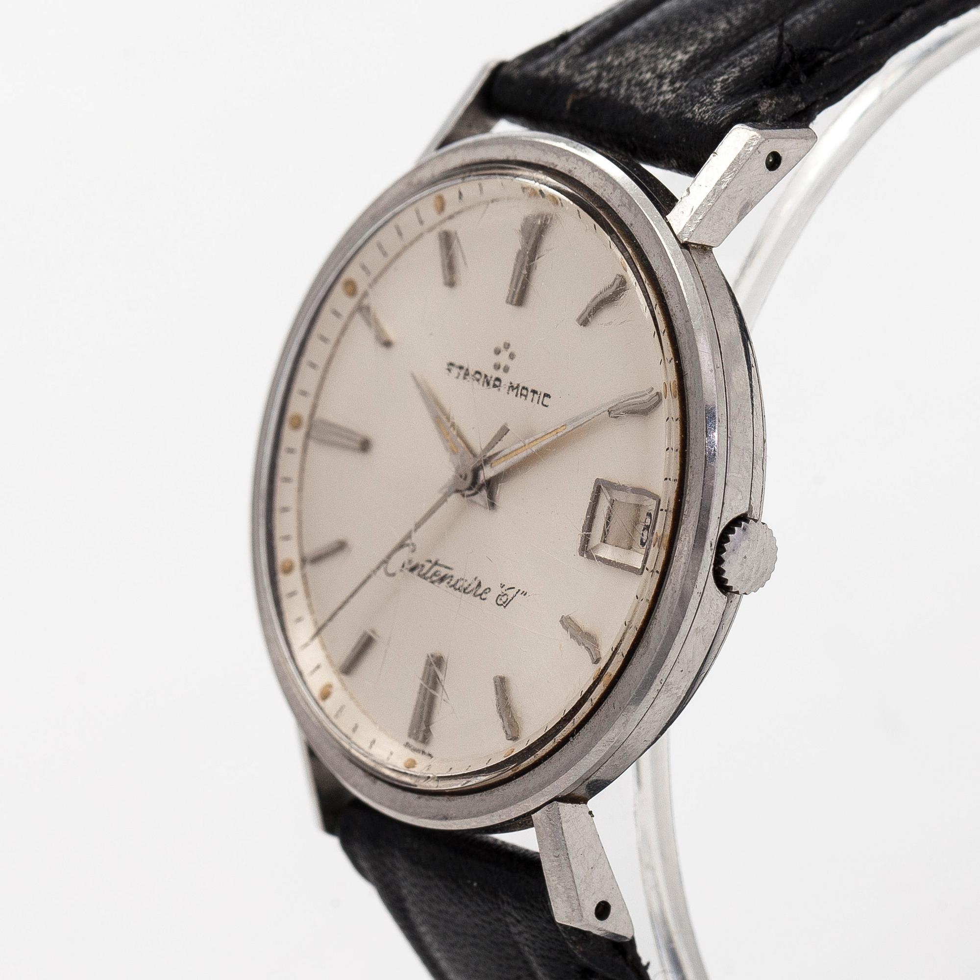 Eterna-Matic, Centenaire 61, wristwatch, 34.5 mm.