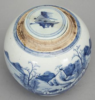 URNA, porslin, Kina, 1800-tal.
