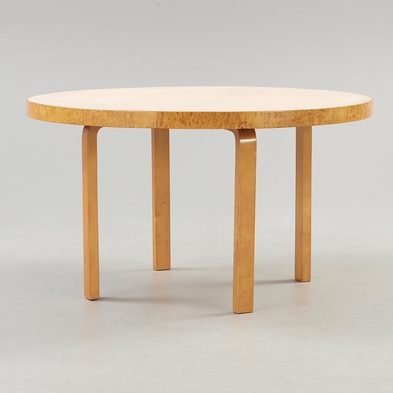 ALVAR AALTO, bord och stolar, 8 st, O.y Huonekalu-ja Rakennustyötehdas A.B för Artek, Finland 1930-40-tal.