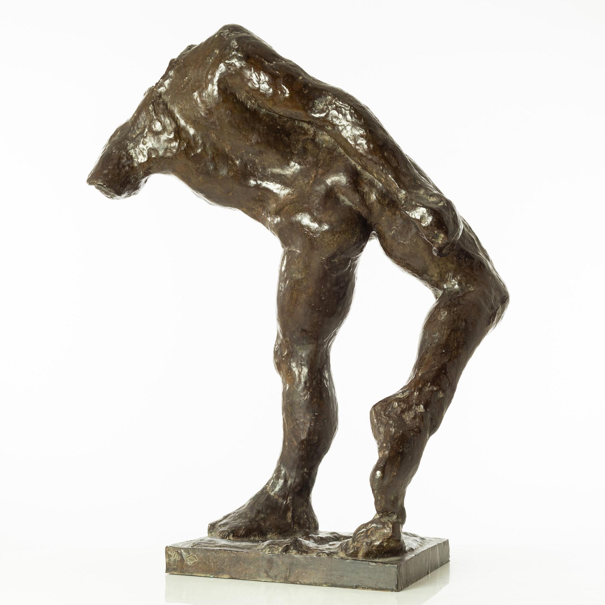 Gudmar Olovson, sculpture. Signed. Numbered. Foundry mark. Bronze, height 79 cm, length 58 cm.