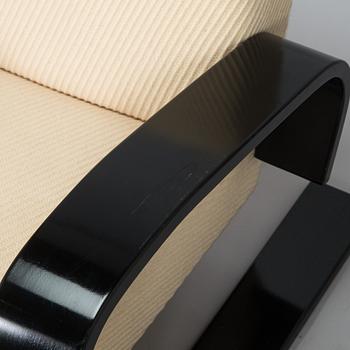 Alvar Aalto, fåtöljer ett par, "Tank chair" modell 400, Artek, 1970-tal.