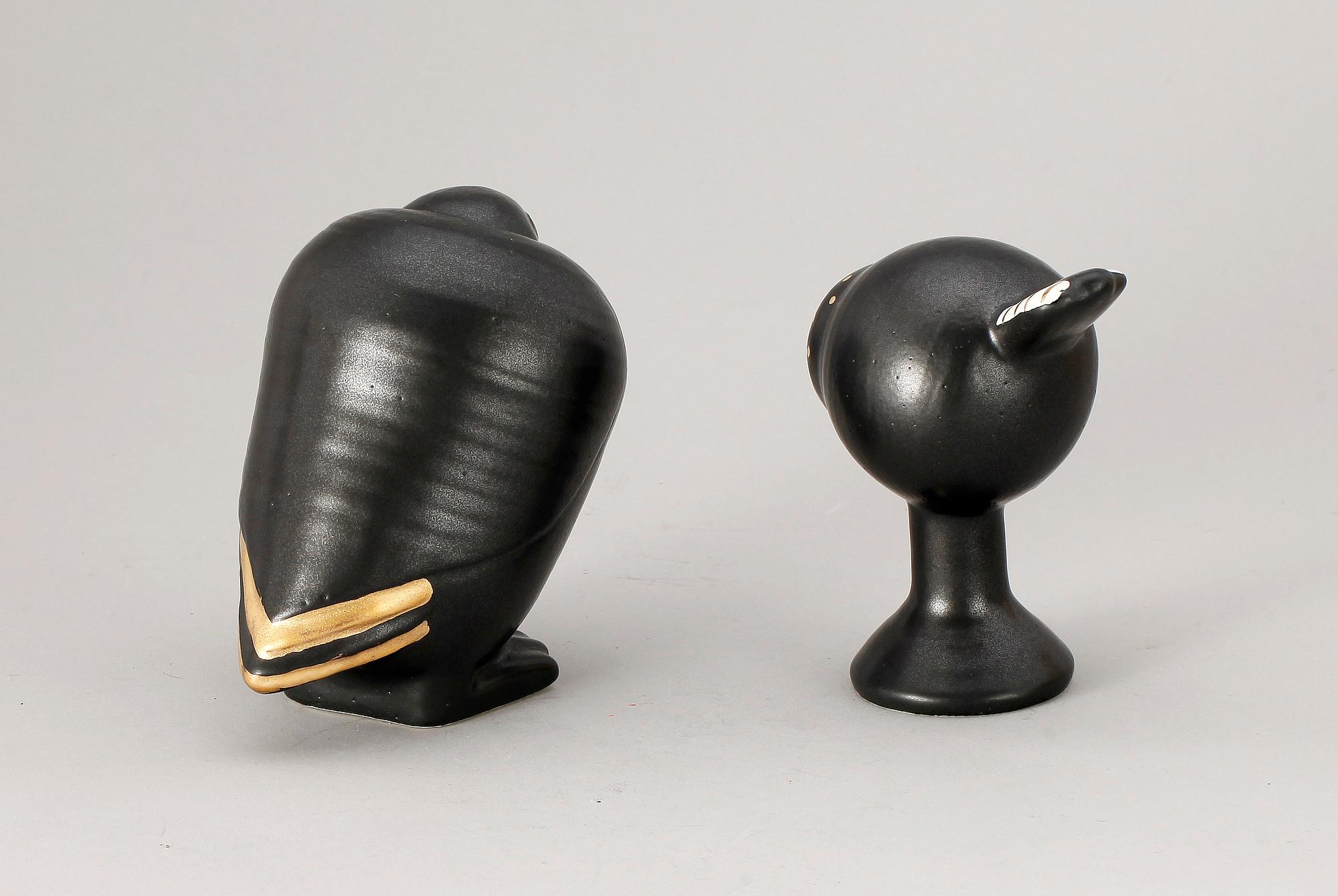FIGURINER, ett par, stengods, Lisa Larson Gustavsberg.