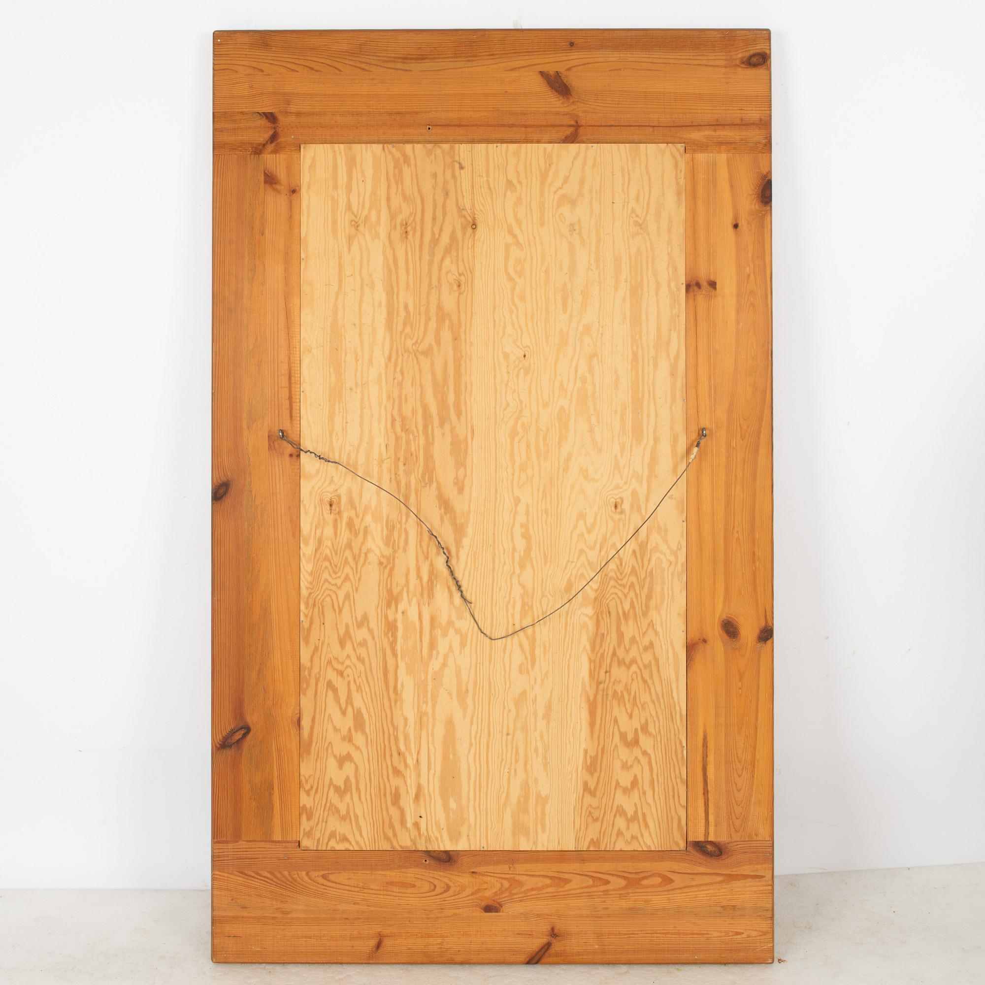 Sven Larsson, bench and mirror, Möbel-Shop AB, 1970s.