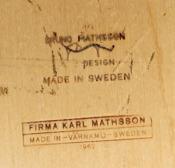 SOFFBORD, Bruno Mathsson, firma Karl Mathsson, 1962.