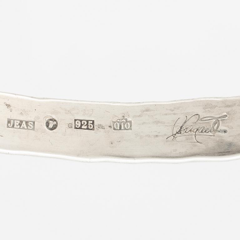 Necklace, silver, steel, Jan Eve Stengård, Gotland.