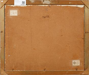 OSVALD ESLON, olja på pannå, signerad.