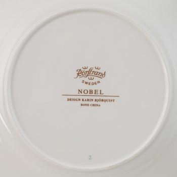 Karin Björquist, a 21 pieces "Nobel" bone china dinner service, Rörstrand, Sweden.