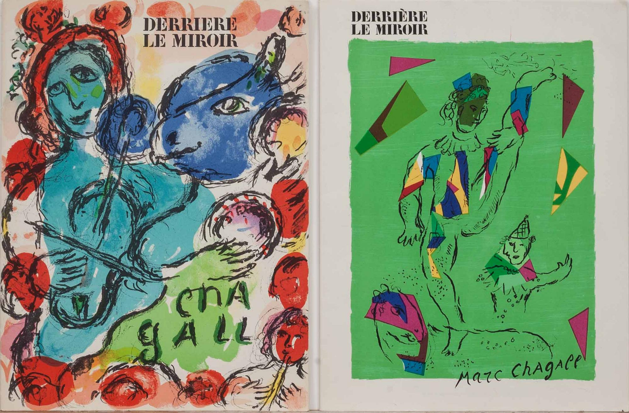 HÄFTE, 2 st. "Derrière le miroir - Chagall", Maeght, Paris, 1972 och 1979.