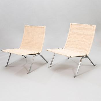 POUL KJAERHOLM, A pair of Danish 'PK22' easychairs for  E. Kold Christensen.