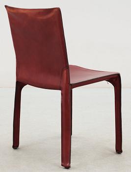 A Mario Bellini "Cab" chair, Cassina, Italy, model 412.