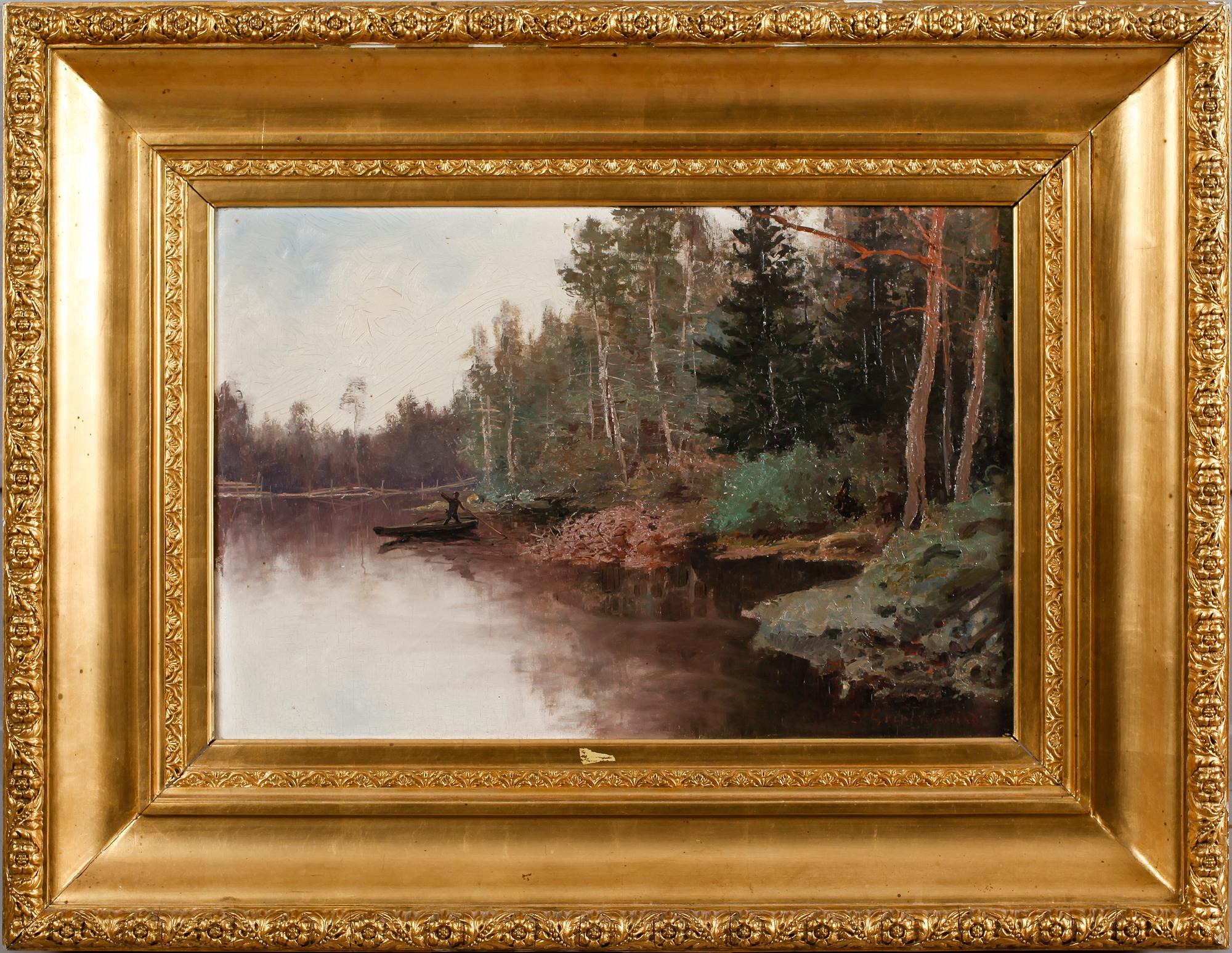OTTO GRIPENSVÄRD, olja på duk, signerad.
