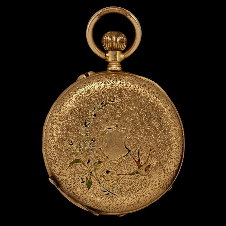 FICKUR, 14 k guld, 1900-tal. Vikt 20.